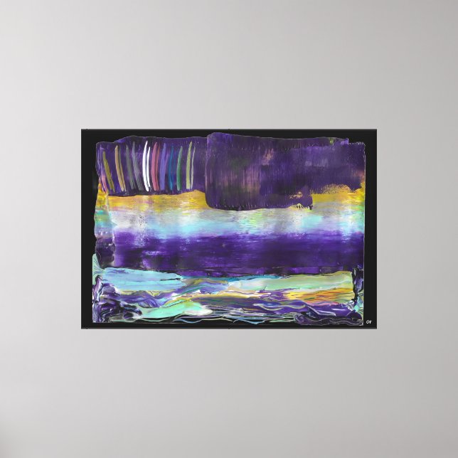 Metallic Waves Canvas Print (Front)