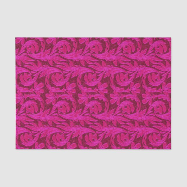 Metallic Waves-TWO TONED PINK-TISSUE WRAP PAPER (Front)