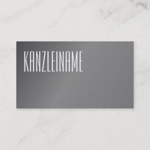 Metallisch wirkend business card