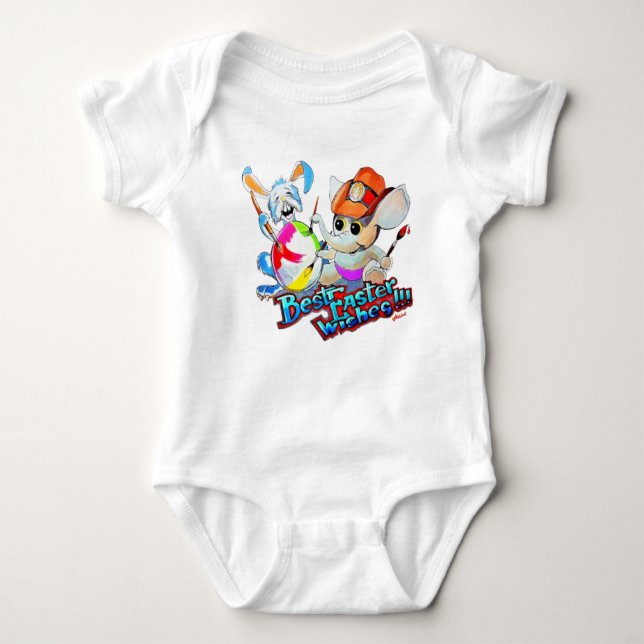Metalphant Easter Baby Bodysuit (Front)