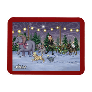 Metalphant Family Tree Magnet