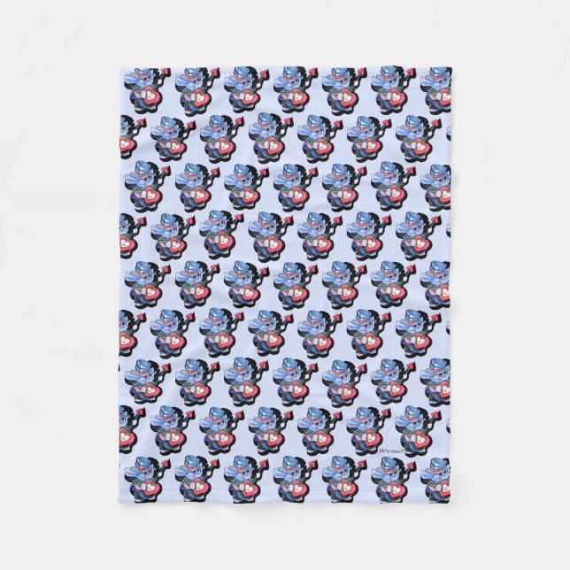 Metalphant Heart Guitar (multi image) Fleece Blanket (Front)