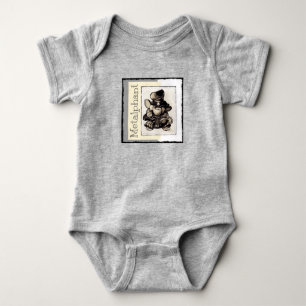 Metalphant Metal Baby Bodysuit - Grey