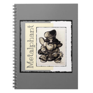 Metalphant Metal Spiral Notebook - small
