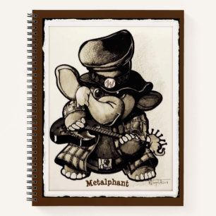Metalphant Metal Wilbur Spiral Notebook