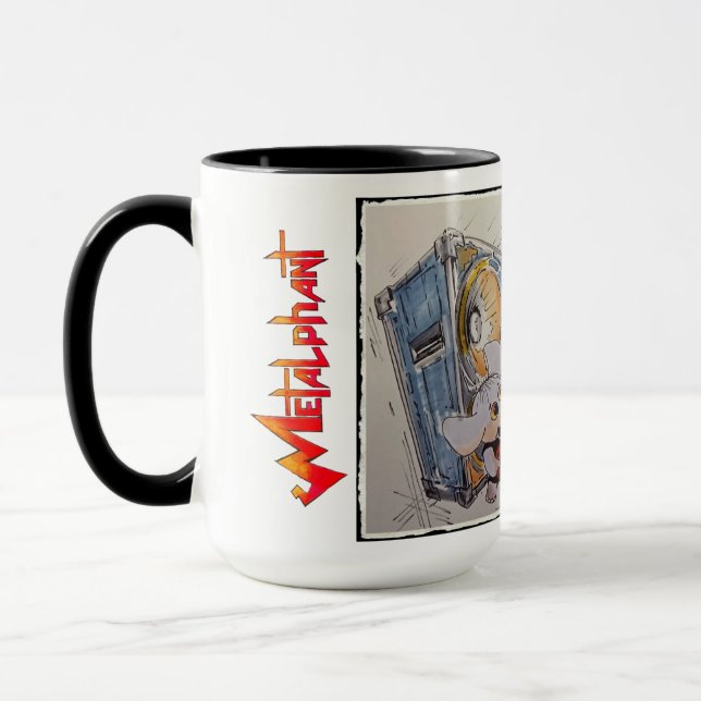Metalphant & Mom Mug (Left)