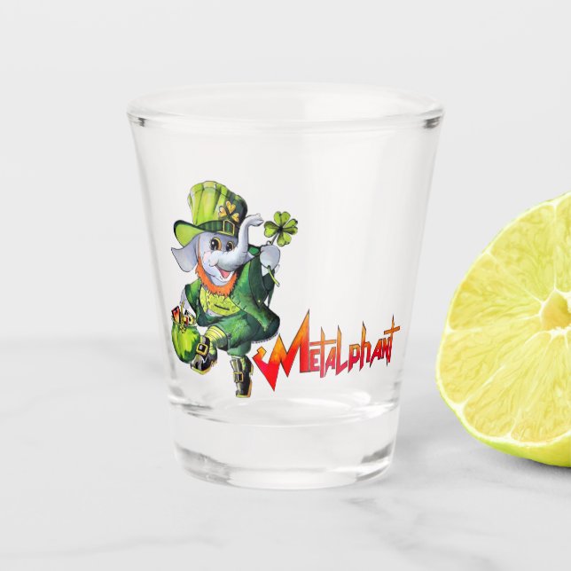 Metalphant St. Phantrick Shot Glass (Front)