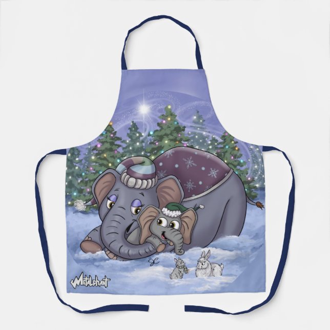 Metalphant Wilbur & Mom Apron (Front)