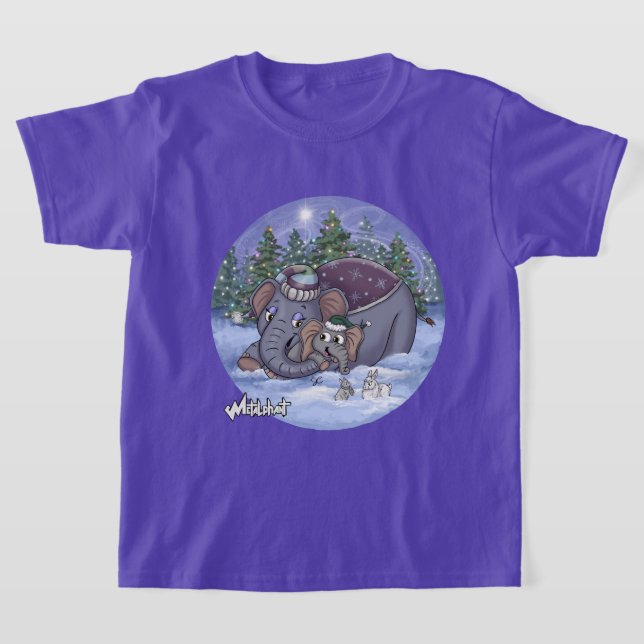 Metalphant Wilbur & Mom Kid's T-shirt (Laydown)