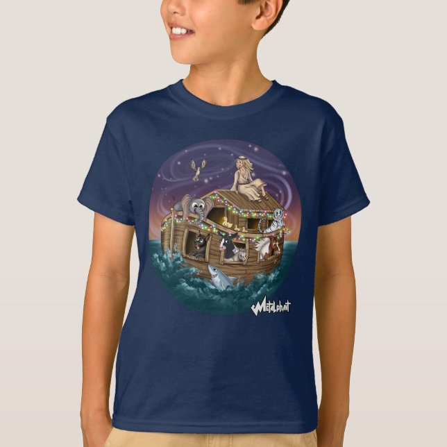 Metalphant Wilbur & Noah-ery's Ark Kid's T-shirt (Front)