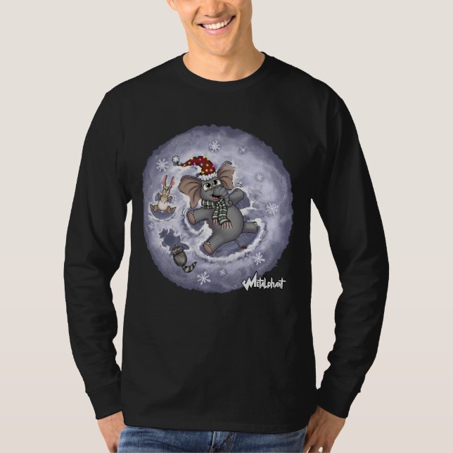 Metalphant Wilbur Snow Angels Adult Long Sleeve T-Shirt (Front)