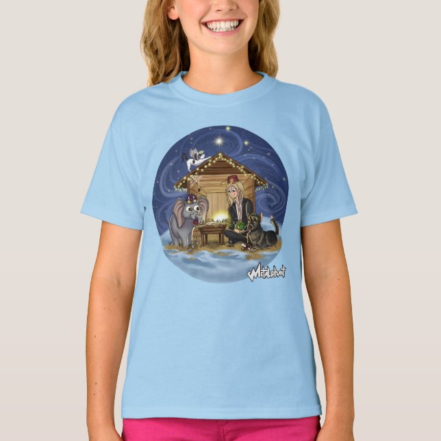 Metalphant Wilbur's True Meaning of Christmas Girl T-Shirt (Front)