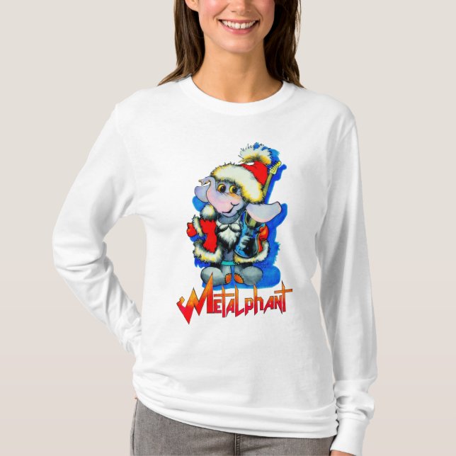 Metalphant Winter Holiday Women's Long Sleeve T-Shirt (Front)