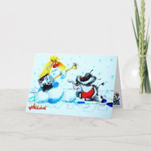 Metalphant Winter Scene Holiday Card