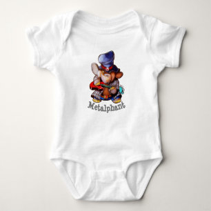 Metalphant with Guitar Baby Bodysuit