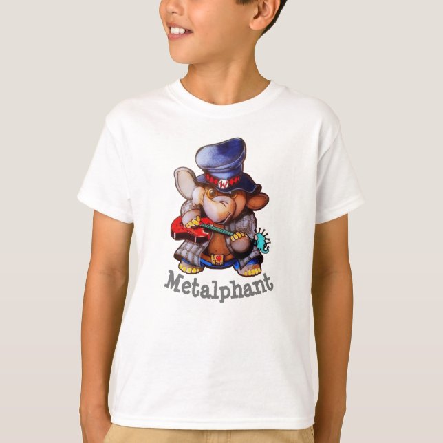 Metalphant with Guitar Kid’s T-Shirt (Front)