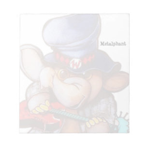 Metalphant with Guitar Notepad