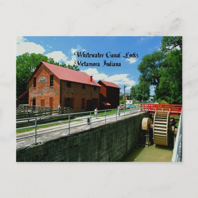 Metamora Indiana Postcard (Front)