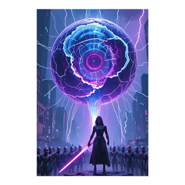 Metamorfosis Sci-Fi Poster – Futuristic Warrior (Front)