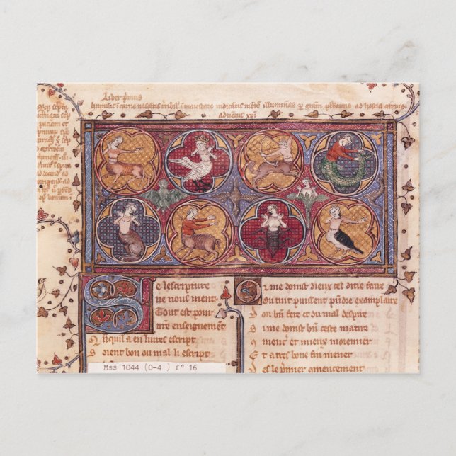 Metamorphoses, from Ovid Moralise Postcard (Front)