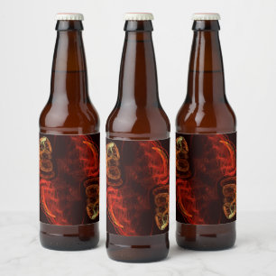 Metamorphosis Abstract Art Beer Bottle Label