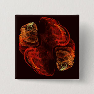 Metamorphosis Abstract Art Button (square)