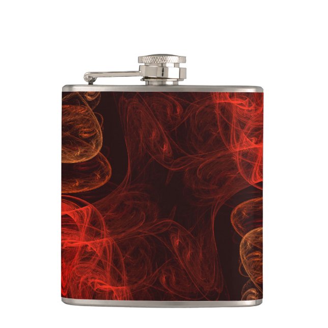 Metamorphosis Abstract Art Hip Flask (Front)
