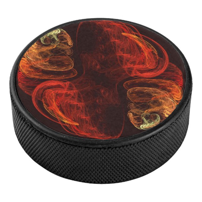 Metamorphosis Abstract Art Hockey Puck (3/4)