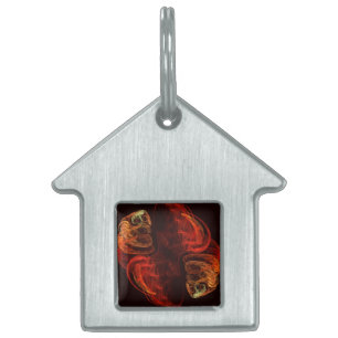 Metamorphosis Abstract Art House Pet Tag