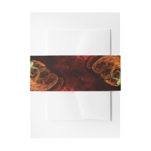 Metamorphosis Abstract Art Invitation Belly Band