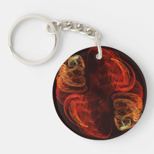 Metamorphosis Abstract Art Key Ring