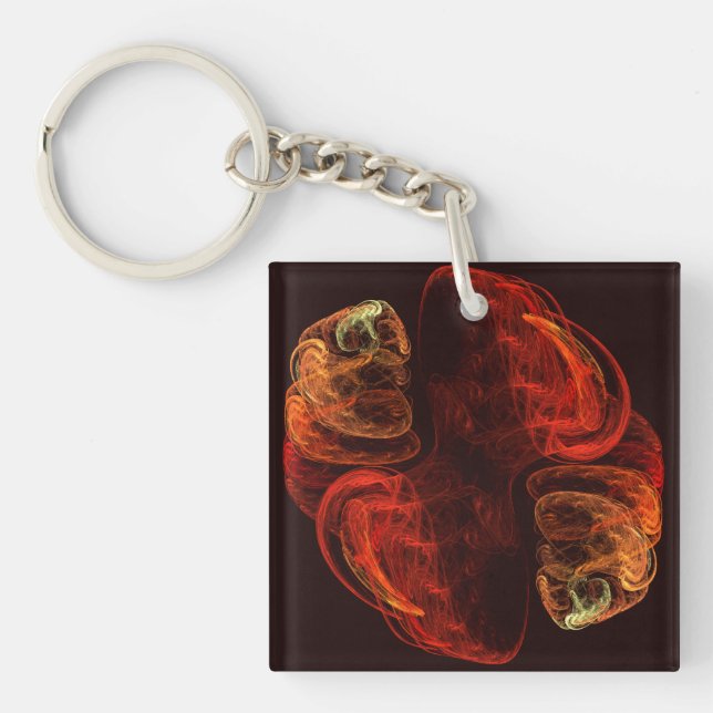 Metamorphosis Abstract Art Key Ring (Front)