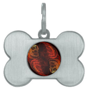 Metamorphosis Abstract Art Pet Name Tag