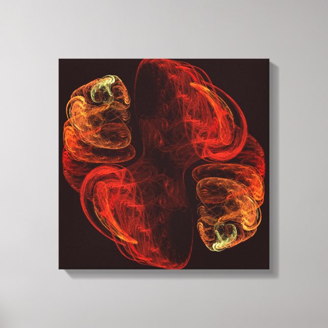 Metamorphosis Abstract Art Quad Canvas Print (Front)