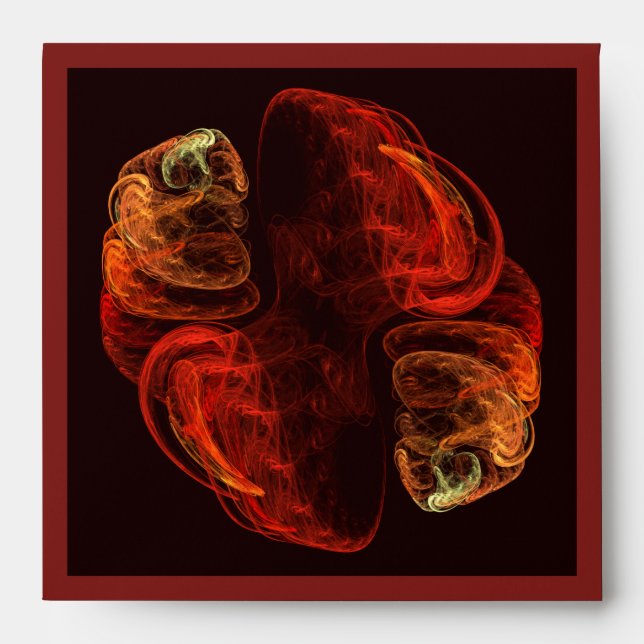Metamorphosis Abstract Art Square Envelope (Front)