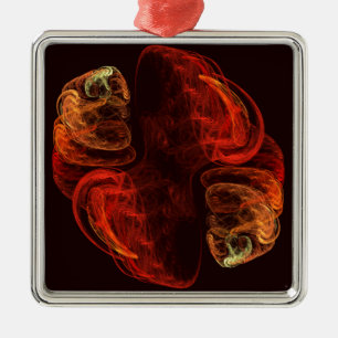 Metamorphosis Abstract Art Square Metal Tree Decoration