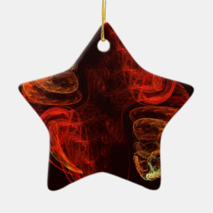 Metamorphosis Abstract Art Star Ornament