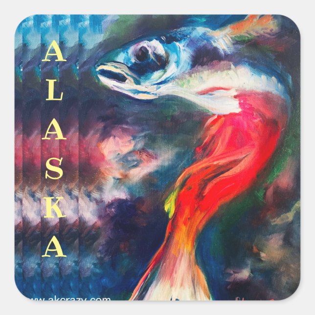 Metamorphosis _ALASKA Square Sticker (Front)