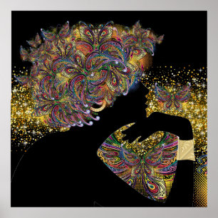 METAMORPHOSIS Butterfly Lady Poster
