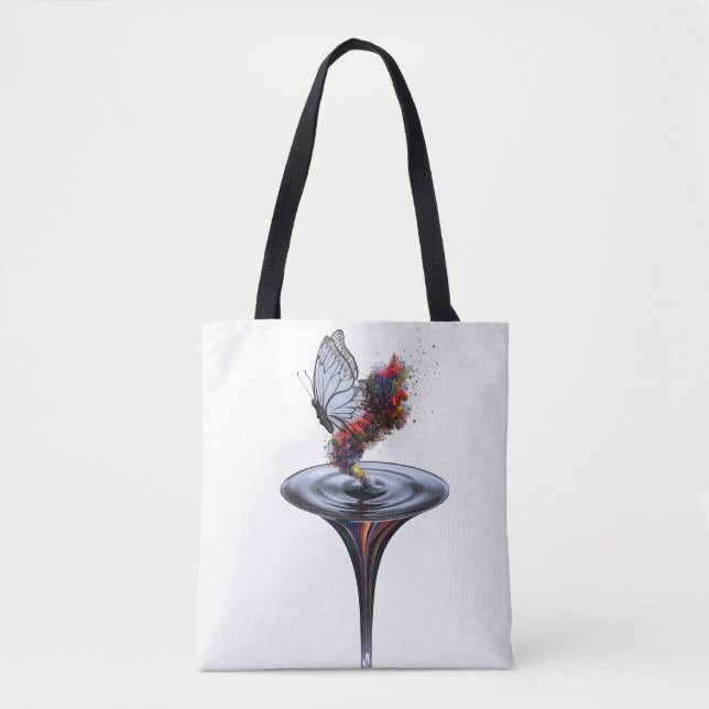 Metamorphosis Inspired Personal Growth Design Tote Bag (Front)