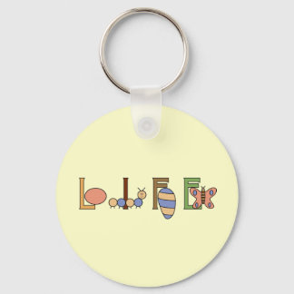 Metamorphosis Life of a Butterfly Key Ring