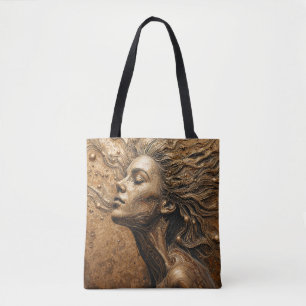“Metamorphosis of Light” – A Surreal Portrait Tote Bag