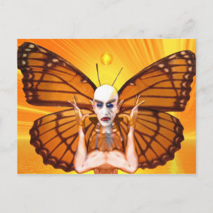 Metamorphosis of Nosferatu Dracula Postcard