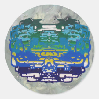 metaphase classic round sticker