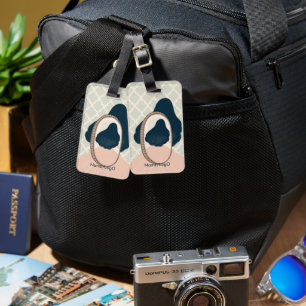 metaphor_15_a girl in the mirror luggage tag
