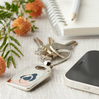 metaphor_15_a girl in the mirror metal key ring