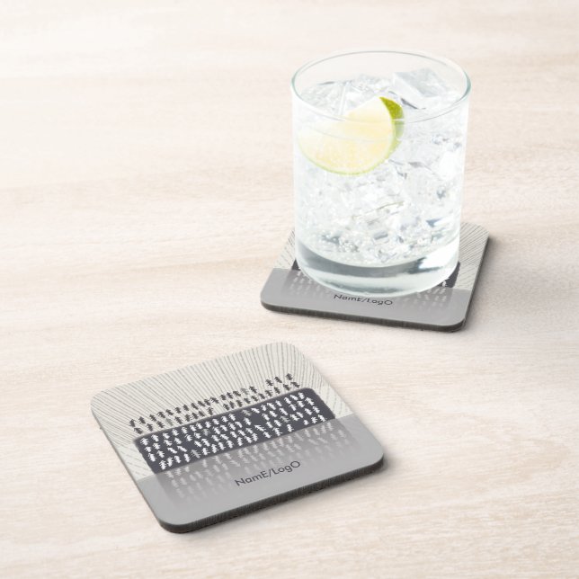 metaphor_2_reflection hard plastic coaster (Right Side)