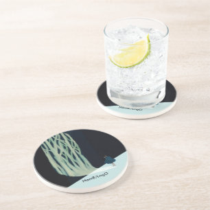 metaphor_7_a girl in the woods sandstone coaster