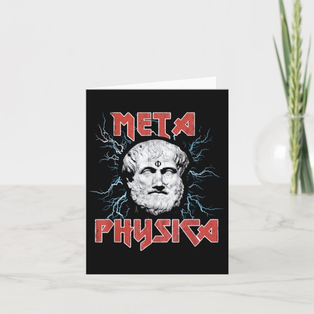 Metaphysica Aristotle Metaphysics Early Greek Phil Card (Front)