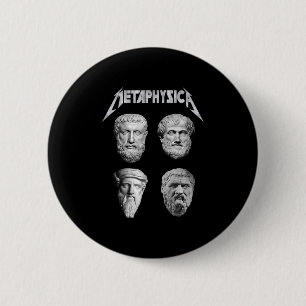 Metaphysica Socrates Plato Aristotle Philosopher M 6 Cm Round Badge